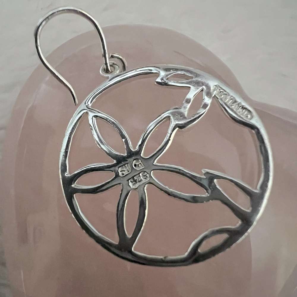 Sale* Nwot Solid Sterling Silver Flower Dangle Ea… - image 3